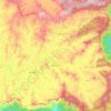 Xã Đa Quyn topographic map, elevation, terrain