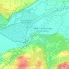 gmina Słońsk topographic map, elevation, terrain