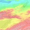 Kegen District topographic map, elevation, terrain