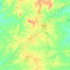 Katiola topographic map, elevation, terrain