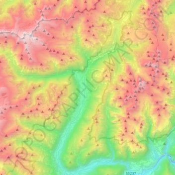 Tre Ville topographic map, elevation, terrain