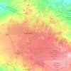 Lusaka District topographic map, elevation, terrain