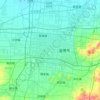 Zhangdian District topographic map, elevation, terrain