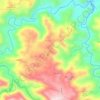 Pozas topographic map, elevation, terrain