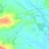 Oddington topographic map, elevation, terrain