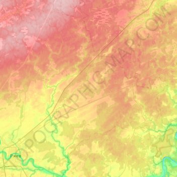 сельское поселение Успенское topographic map, elevation, terrain