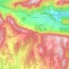 Les Omergues topographic map, elevation, terrain