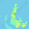 Macleay Island topographic map, elevation, terrain