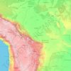 Bolivia topographic map, elevation, terrain