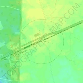 Stockton topographic map, elevation, terrain