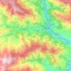 Baglung topographic map, elevation, terrain