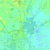 Orange topographic map, elevation, terrain