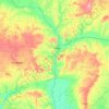 État de Kogi topographic map, elevation, terrain