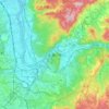 木津川市 topographic map, elevation, terrain