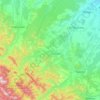 Bohorodchany Raion topographic map, elevation, terrain