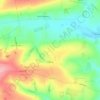 Thwing topographic map, elevation, terrain