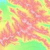 Kaskawulsh Glacier topographic map, elevation, terrain
