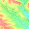 Draycott in the Moors topographic map, elevation, terrain