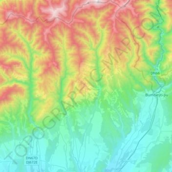 Stănești topographic map, elevation, terrain