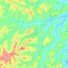Gikonko topographic map, elevation, terrain