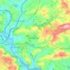 Berry Pomeroy topographic map, elevation, terrain