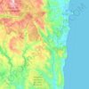 Àrthana/Arzana topographic map, elevation, terrain