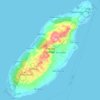 Ponson Island topographic map, elevation, terrain