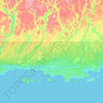 Havre-Saint-Pierre topographic map, elevation, terrain