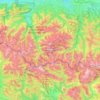 Parque nacional de los Pirineos topographic map, elevation, terrain