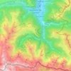 Bagnères-de-Luchon topographic map, elevation, terrain