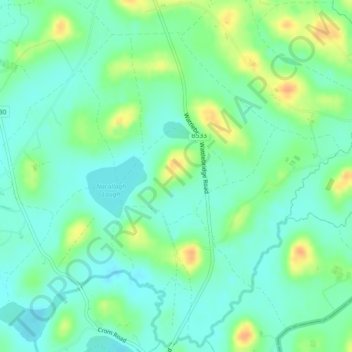 Farm topographic map, elevation, terrain