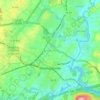 Charlottesville topographic map, elevation, terrain