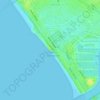 Venice Beach topographic map, elevation, terrain