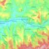 Bučovice topographic map, elevation, terrain