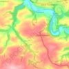 Little Torrington topographic map, elevation, terrain