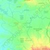 Kaoh Nheaek District topographic map, elevation, terrain