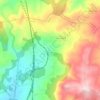 San Cosmede de Cusanca topographic map, elevation, terrain