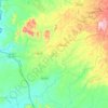 Đức Cơ District topographic map, elevation, terrain