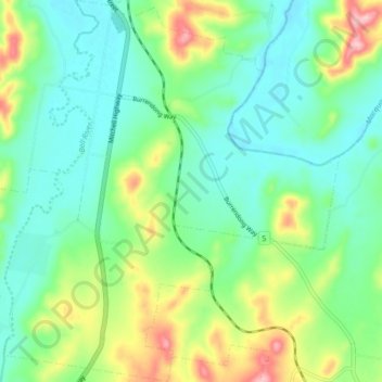 Apsley topographic map, elevation, terrain