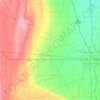 Cass County topographic map, elevation, terrain