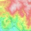 Cornwood topographic map, elevation, terrain