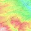 Bowes topographic map, elevation, terrain