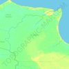 Air Sugihan topographic map, elevation, terrain