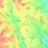 Corby Glen topographic map, elevation, terrain