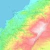 North Governorate topographic map, elevation, terrain