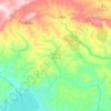 Luwingu District topographic map, elevation, terrain