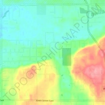 South Creek topographic map, elevation, terrain