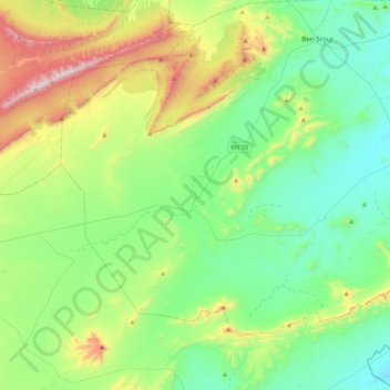 Mohamed Boudiaf topographic map, elevation, terrain