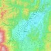 福島市 topographic map, elevation, terrain