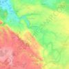 Exoudun topographic map, elevation, terrain